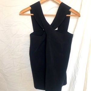 Massimo Dutti Cross-Front Viscose Tank